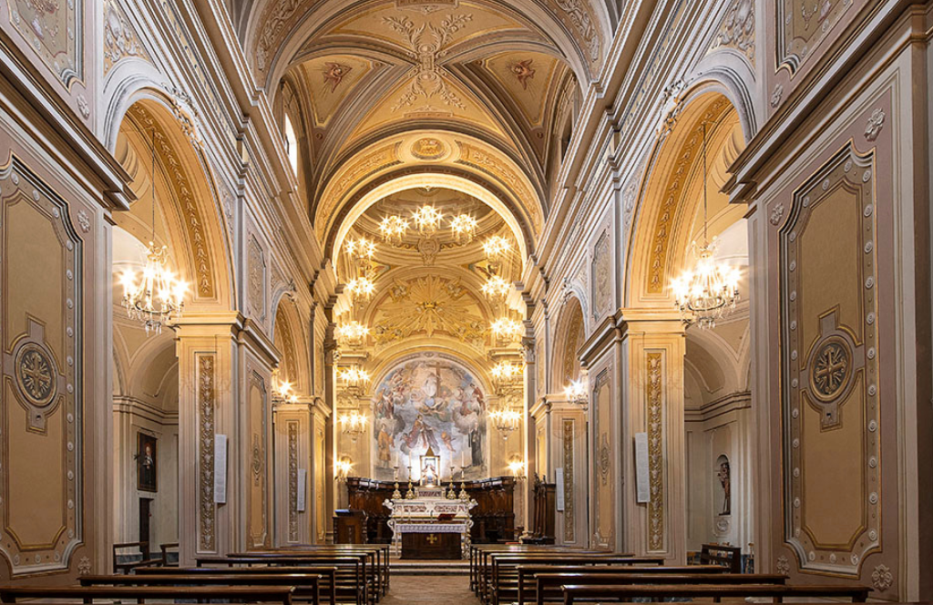 basilica di sant'erasmo interno navata